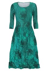 DRESS SMASH 3/4 SLEEVE PCKT PRINT ADC544 - emerald moon