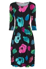 DRESS SMASH 3/4 SLEEVE PCKT PRINT ADC544 - black valley