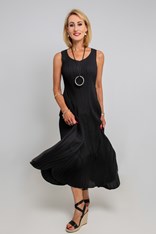 DRESS ESTRELLA LONG AD1072L - black