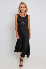 DRESS ESTRELLA LONG AD1072L - black