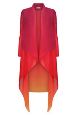 COAT LONG COLLARE AC2404 - festival sunrise