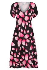 DRESS SMASH CAP SLEEVE AD549 - indigo petals