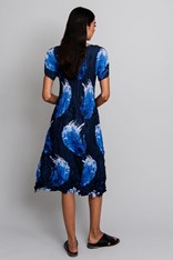 DRESS SMASH CAP SLEEVE AD549 - blue splash