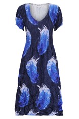 DRESS SMASH CAP SLEEVE AD549 - blue splash