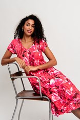 DRESS SMASH CAP SLEEVE AD549 - peachy pea