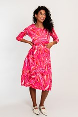 DRESS SMASH 3/4 SLEEVE PCKT PRINT ADC544 - coral paradise