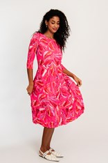 DRESS SMASH 3/4 SLEEVE PCKT PRINT ADC544 - coral paradise