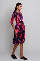 DRESS SMASH 3/4 SLEEVE PCKT PRINT ADC544 - sweet peas