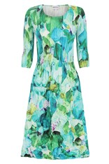 DRESS SMASH 3/4 SLEEVE PCKT PRINT ADC544 - garden sweet pea