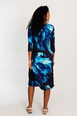 DRESS SMASH 3/4 SLEEVE PCKT PRINT ADC544 - aquarius
