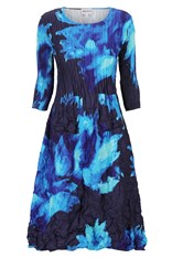 DRESS SMASH 3/4 SLEEVE PCKT PRINT ADC544 - aquarius
