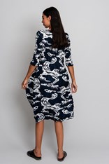 DRESS SMASH 3/4 SLEEVE PCKT PRINT ADC544 - storm