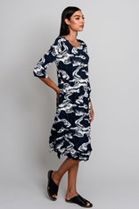 DRESS SMASH 3/4 SLEEVE PCKT PRINT ADC544 - storm