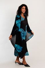 COAT LONG COLLARE AC2404 - aqua pea
