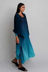 COAT LONG COLLARE AC2404 - twilight blue