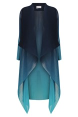 COAT LONG COLLARE AC2404 - twilight blue