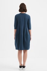 DRESS PETITE DIAGONAL SEAM - deep teal