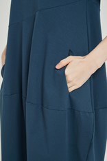 DRESS PETITE DIAGONAL SEAM - deep teal