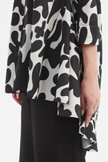 SHIRT SWING BACK - black white
