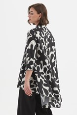 SHIRT SWING BACK - black white