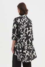 SHIRT SWING BACK - black white