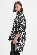 SHIRT SWING BACK - black white