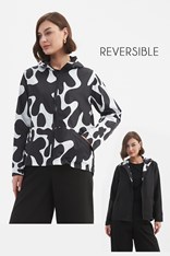 WINDBREAKER REVERSIBLE - black white