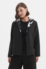 WINDBREAKER REVERSIBLE - black white