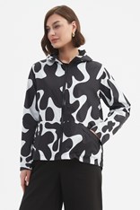 WINDBREAKER REVERSIBLE - black white