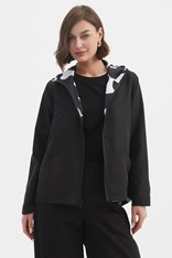WINDBREAKER REVERSIBLE - black white