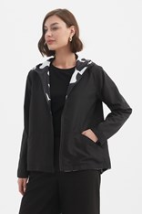 WINDBREAKER REVERSIBLE - black white