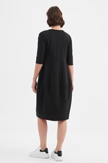 DRESS DIAGONAL SEAM WINTER - black