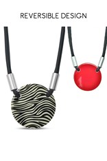 NECKLACE ROUND REVERSIBLE NH084R - red