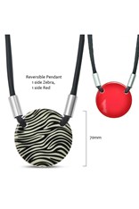NECKLACE ROUND REVERSIBLE NH084R - red
