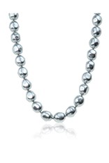 NECKLACE PEARL 17 INCH N11892H - grey