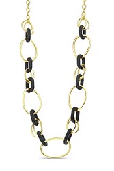 NECKLACE METAL OVAL RINGS 100CM NM363