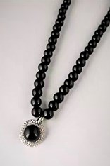 NECKLACE DIAMOND BALL AK11885 - black