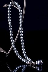 NECKLACE BALL HL01977 - grey