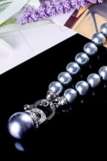 NECKLACE BALL HL01977 - grey