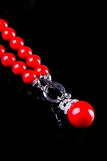 NECKLACE BALL HL01977 - red
