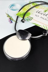 NECKLACE DISC RN1008 - beige